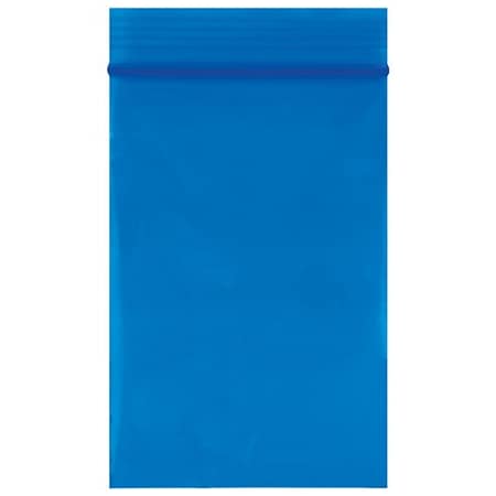 Bsc Preferred 2 x 3'' - 2 Mil Blue Reclosable Poly Bags, 1000PK BUY03998070
